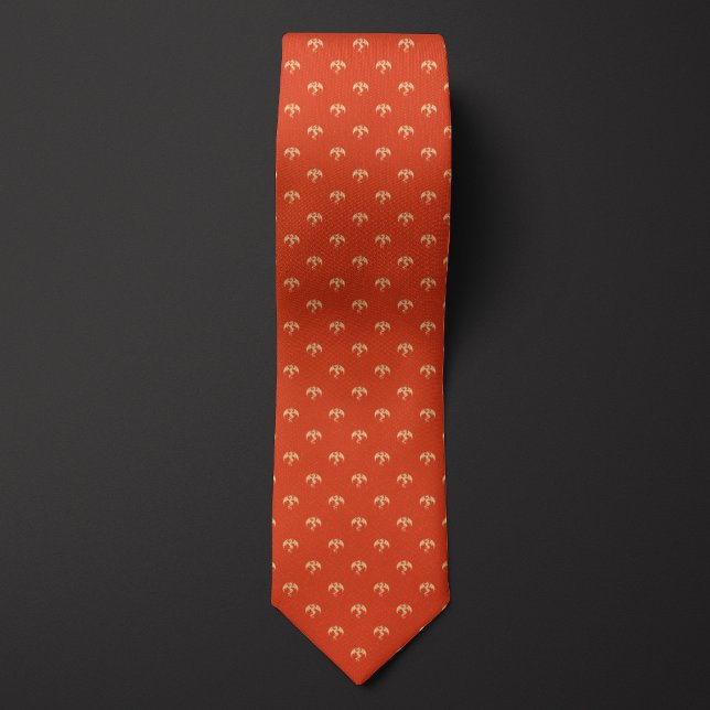 Orange Monochrome Dragon Tie (Creator Uploaded)