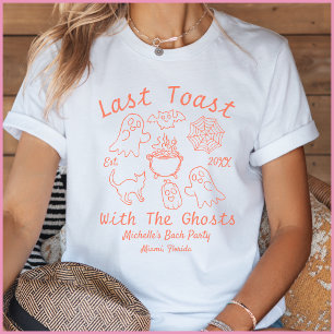 Orange Monochrome Last Toast Summerween Bach Party T-Shirt