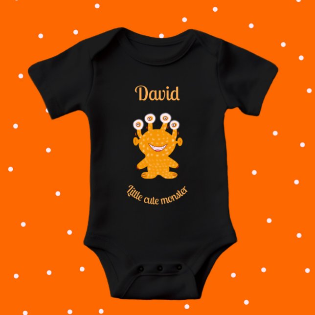 Orange monster baby bodysuit (Creator Uploaded)