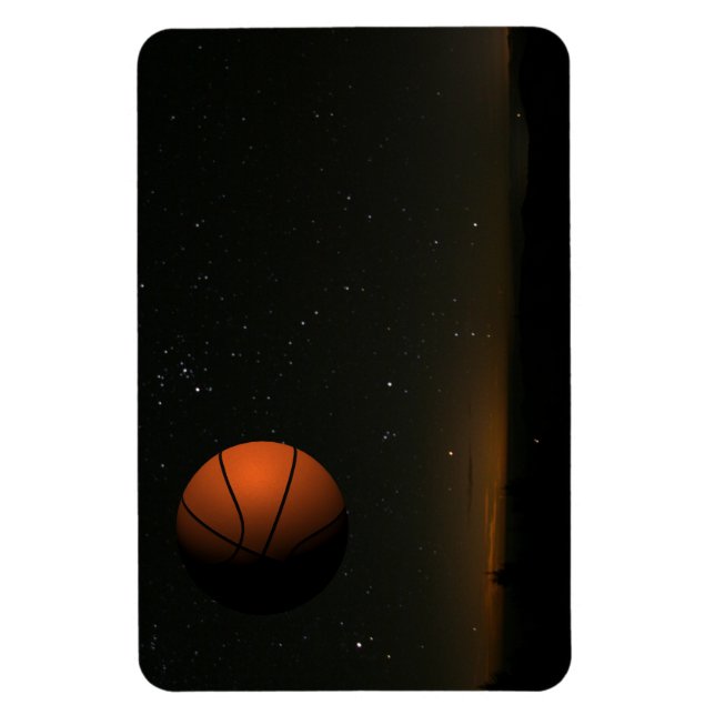 Orange Moon Magnet (Vertical)