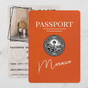 Orange  Morocco Passport Save The Date