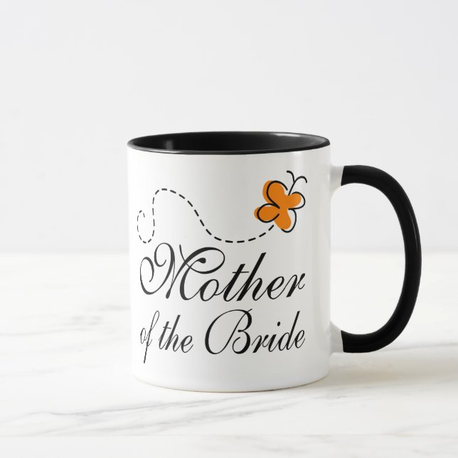 Orange Mother Of The Bride Mug (Right)