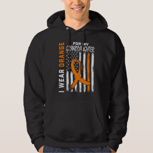 Orange MS Granddaughter Multiple Sclerosis Awarene Hoodie