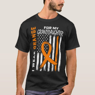 Orange MS Granddaughter Multiple Sclerosis Awarene T-Shirt