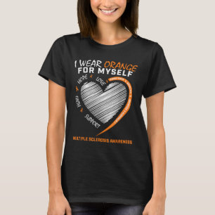 Orange Multiple Sclerosis Apparel Women Men Ms T-Shirt