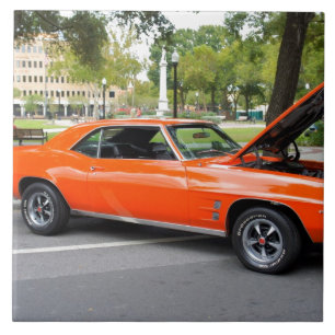 Orange Muscle Tile
