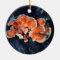 Orange Mushroom Circle Ornament