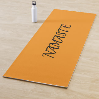 Orange Namaste Yoga Mat