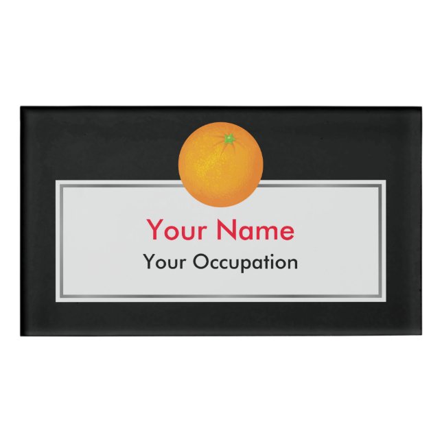 Orange Name Tag (Front)