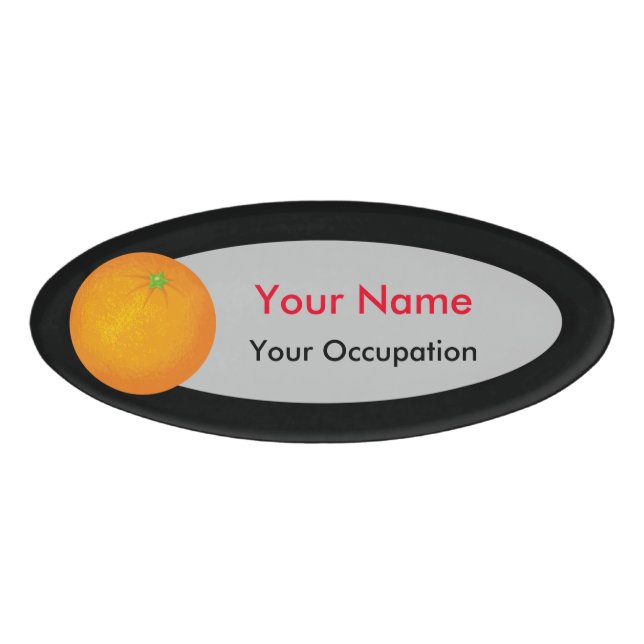 Orange Name Tag (Front)