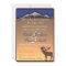 Orange navy custom moose artistic wedding invites