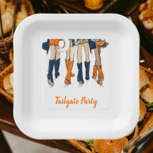 Orange & Navy Southern Tailgate Ladies Game Day