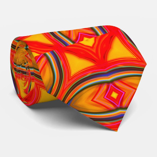 Orange Neck Tie (Rolled)