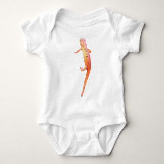 orange newt baby bodysuit