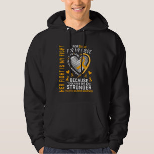 Orange Niece Multiple Sclerosis Awareness Inspirat Hoodie