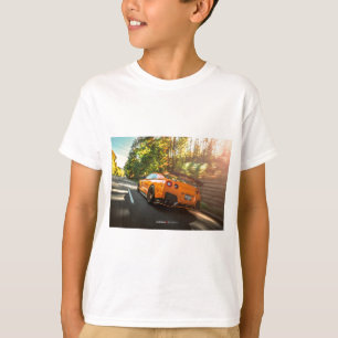 Orange Nissan GT-R Ripping through Seattle streets T-Shirt