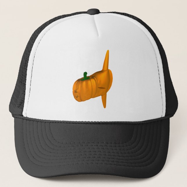 Orange Ocean Sunfish Trucker Hat (Front)