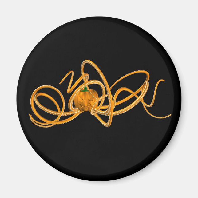 Orange Octopus Magnet (Front)