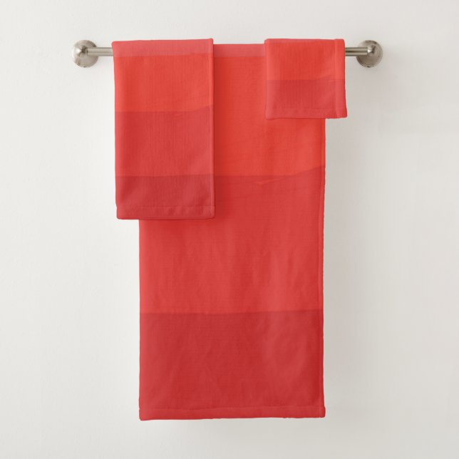 Orange Ombre Bath Towel Set (Insitu)