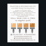 Orange Ombre Brushes, Painter & Decorator Flyer<br><div class="desc">Orange Ombre Brushes,  Painter & Decorator Advertising Flyer by The Business Card Store.</div>