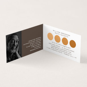 Orange Ombre Circles, Painter & Decorator Photo Business Card