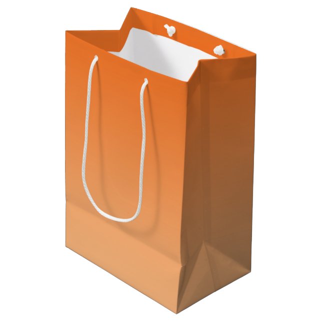 Orange Ombre Medium Gift Bag (Front Angled)