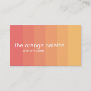 Orange Ombre Panels Business Card