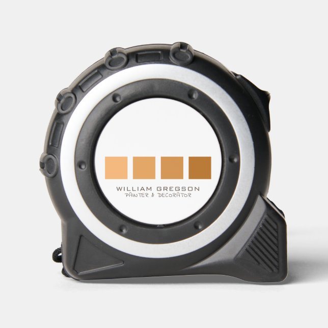 Orange Ombre Squares, Painter & Decorator 1 (Front)