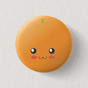Orange - Orange 3 Cm Round Badge