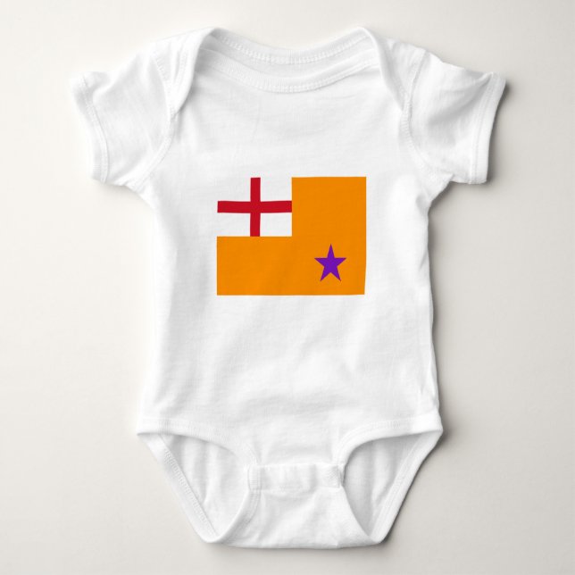 Orange Order Flag Baby Bodysuit (Front)