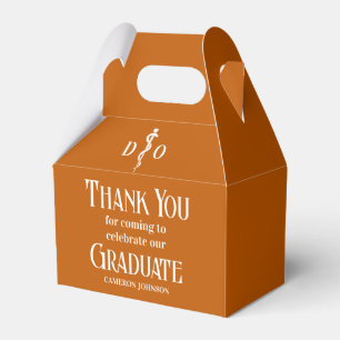 Orange Osteopathic Medical School Graduate Party Favour Box