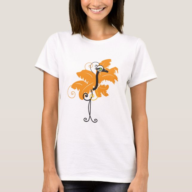Orange Ostrich T-shirt (Front)