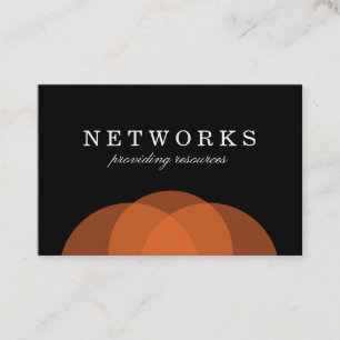 Orange Overlap Business Card