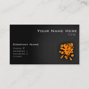 Orange Paintball Business Card
