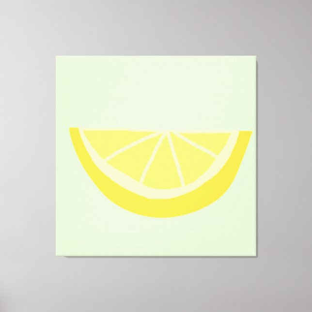orange painting art canvas print (Front)