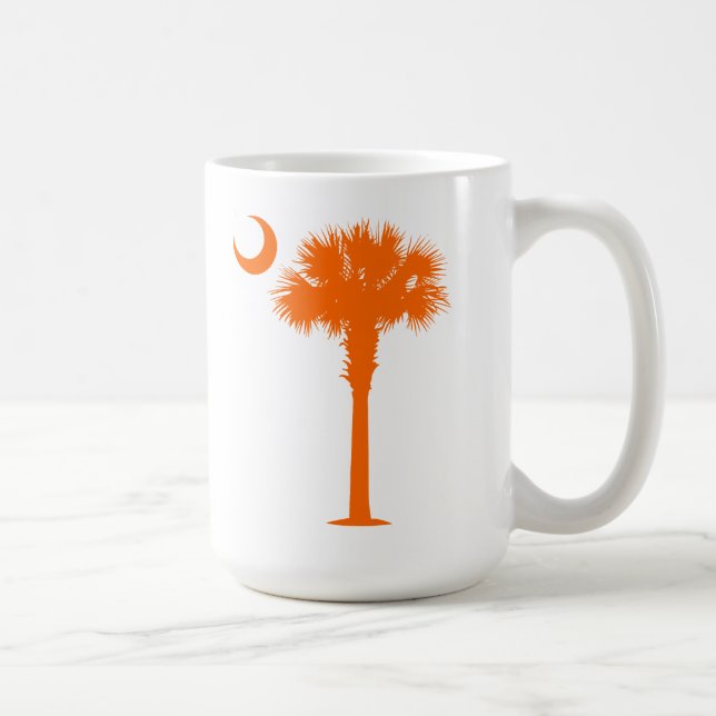 Orange Palmetto Coffee Mug (Right)
