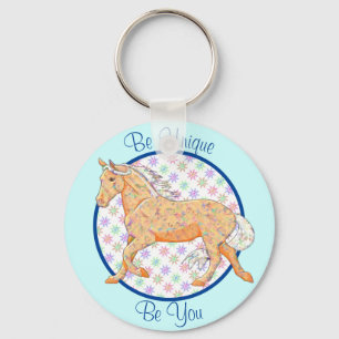 Orange Palomino (blue/purple) Key Ring