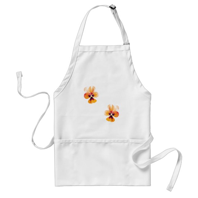 orange pansies standard apron (Front)