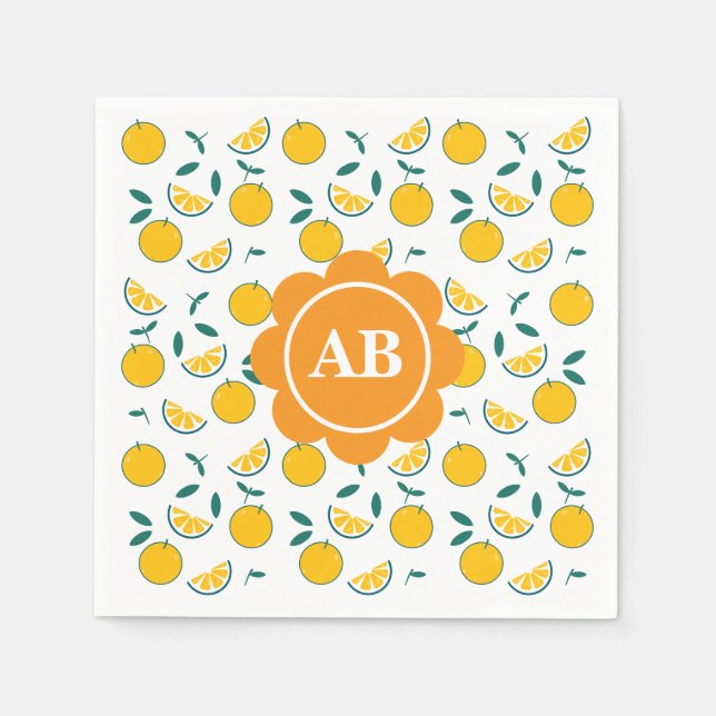 Orange paper blade napkin (Front)