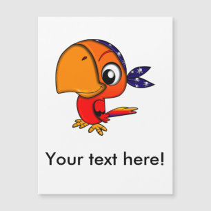 Orange parrot cartoon