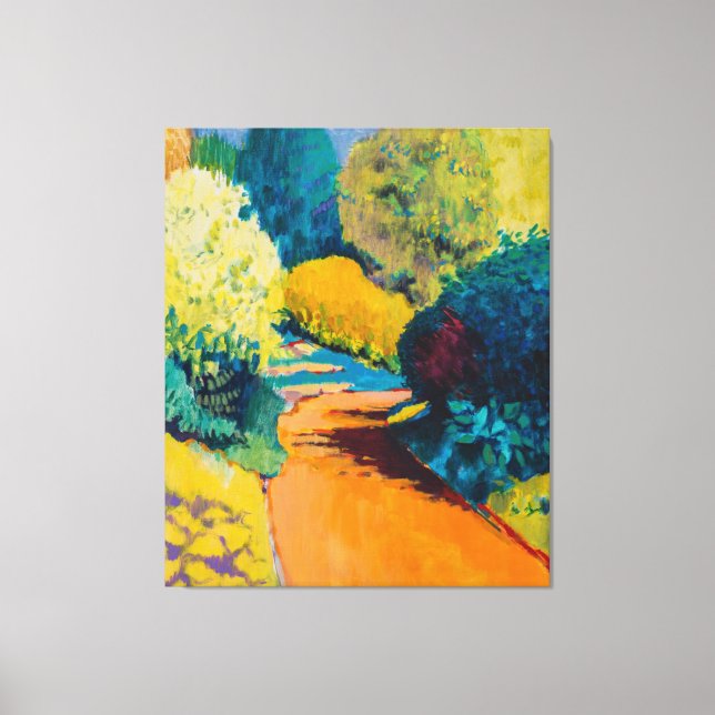 Orange Path Canvas Print (Front)