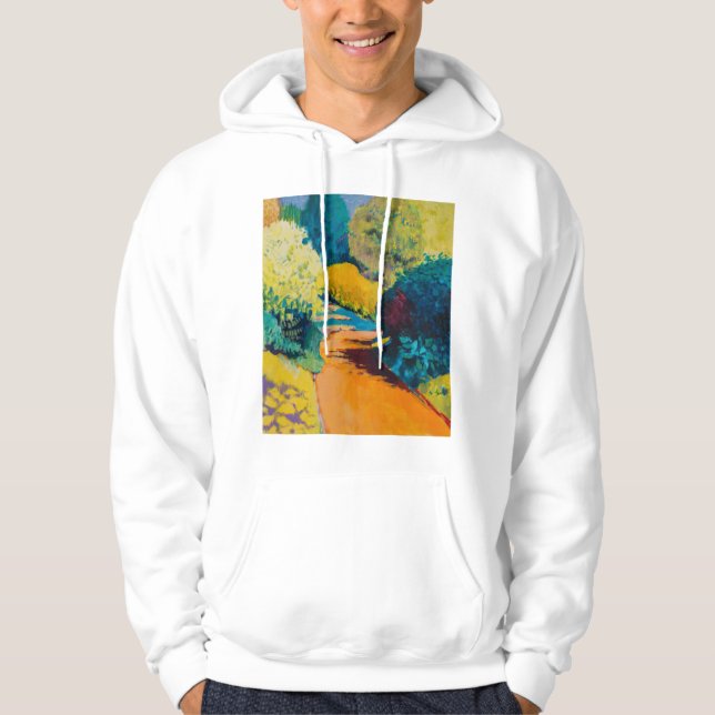 Orange Path Hoodie (Front)