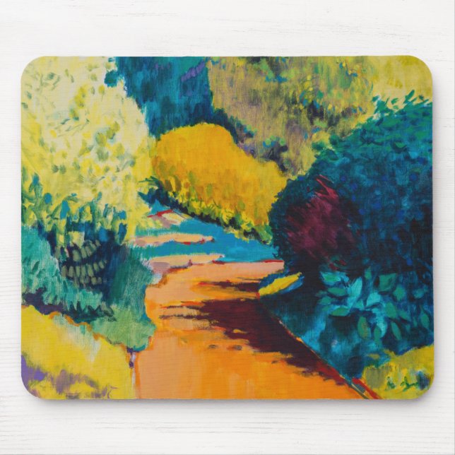 Orange Path Mouse Mat (Front)