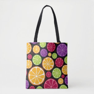 Orange pattern and background tote bag