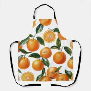 Orange Pattern Apron