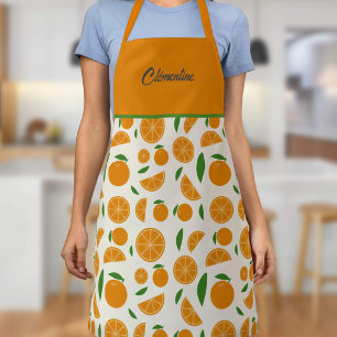 Orange Pattern Apron