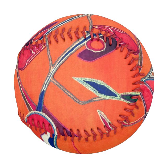 Orange pattern baseball (Front Right)