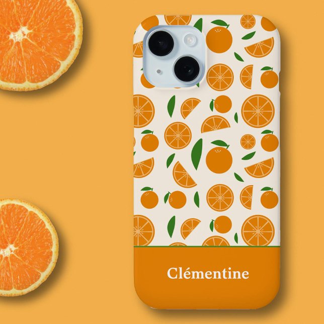 Orange Pattern  Case-Mate iPhone Case (Orange Pattern Phone Case)