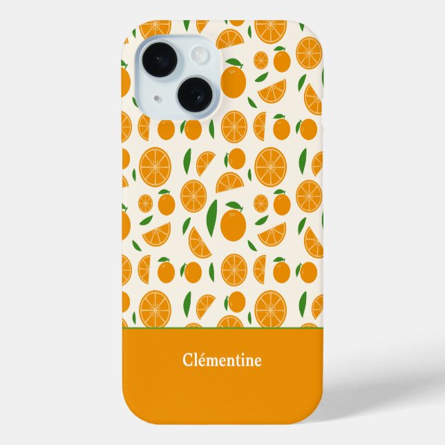Orange Pattern  Case-Mate iPhone Case (Back)