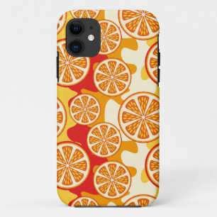 Orange pattern iPhone 11 case